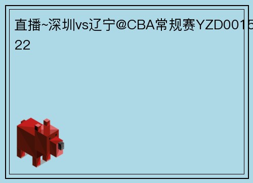 直播~深圳vs辽宁@CBA常规赛YZD001522